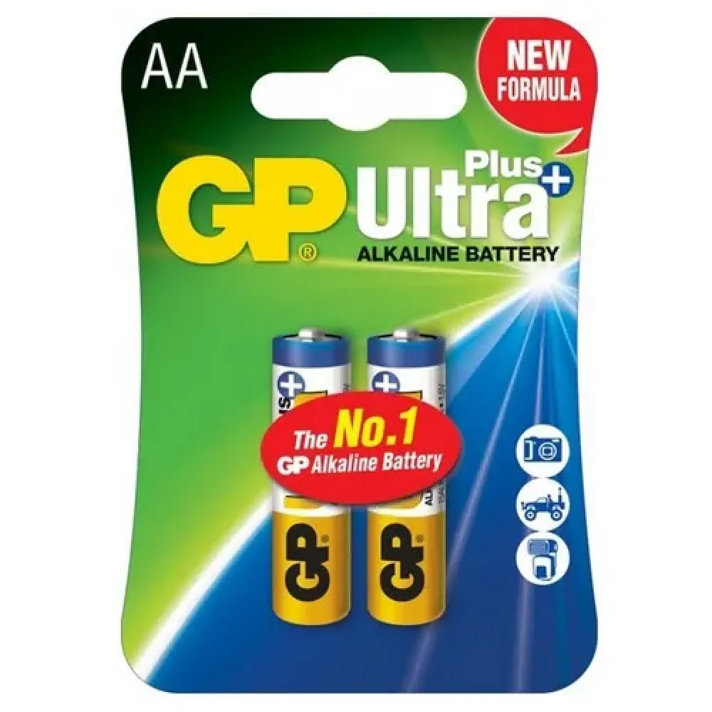 Комплект батарейок ULTRA PLUS ALKALINE 1.5V LR6 AA GP 63846