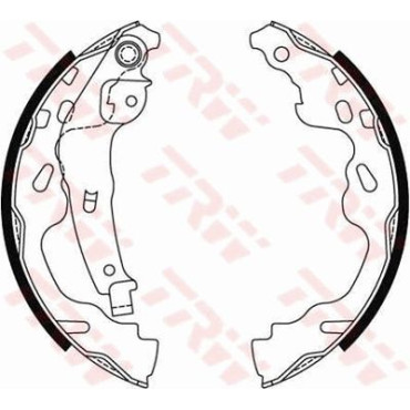 Комплект тормозных колодок из 4 шт. барабанов TRW gs8480