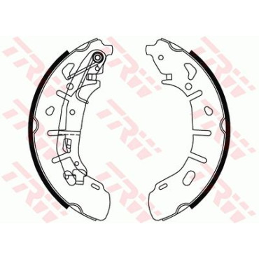 Комплект тормозных колодок из 4 шт. барабанов TRW gs8799