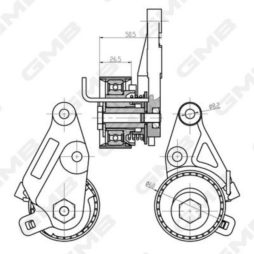Шків привідного ременя GMB gtb0410
