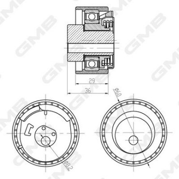 Шків привідного ременя GMB gtb0470