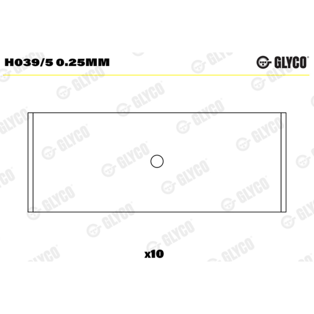 Комплект вкладышей двигателя Glyco h039/5025mm