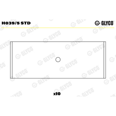 Комплект вкладишів двигуна Glyco h039/5std