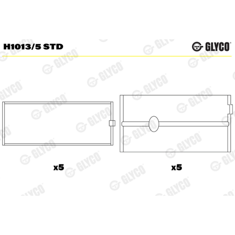 Комплект вкладишів двигуна Glyco h1013/5std