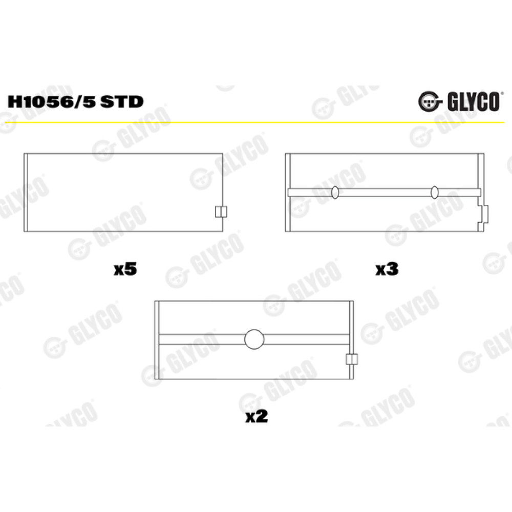 Комплект вкладишів двигуна Glyco h1056/5std