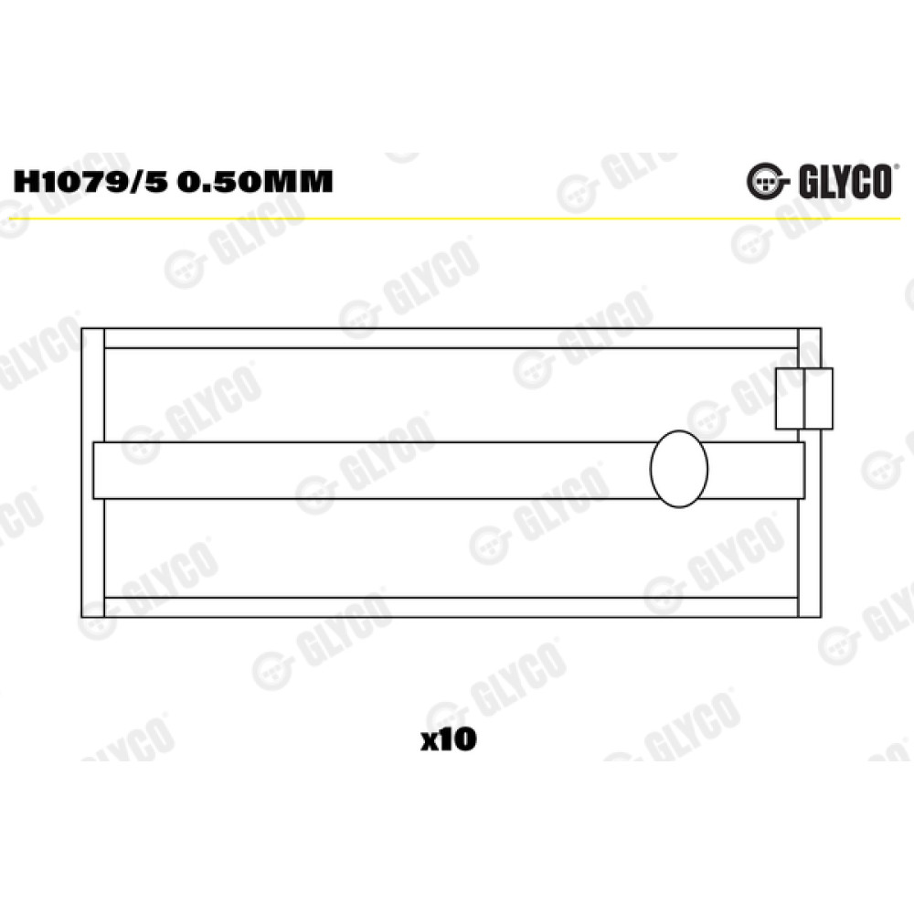 Комплект вкладишів двигуна Glyco h1079/5050mm