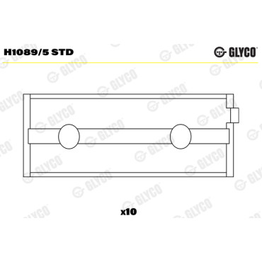 Комплект вкладишів двигуна Glyco h1089/5std