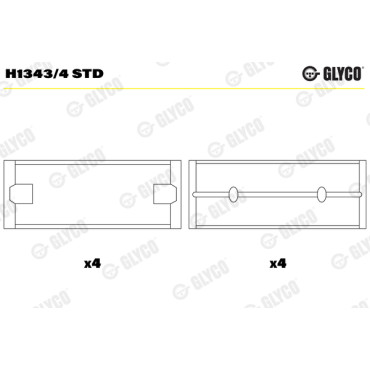 Вкладиші Glyco h1343/4std