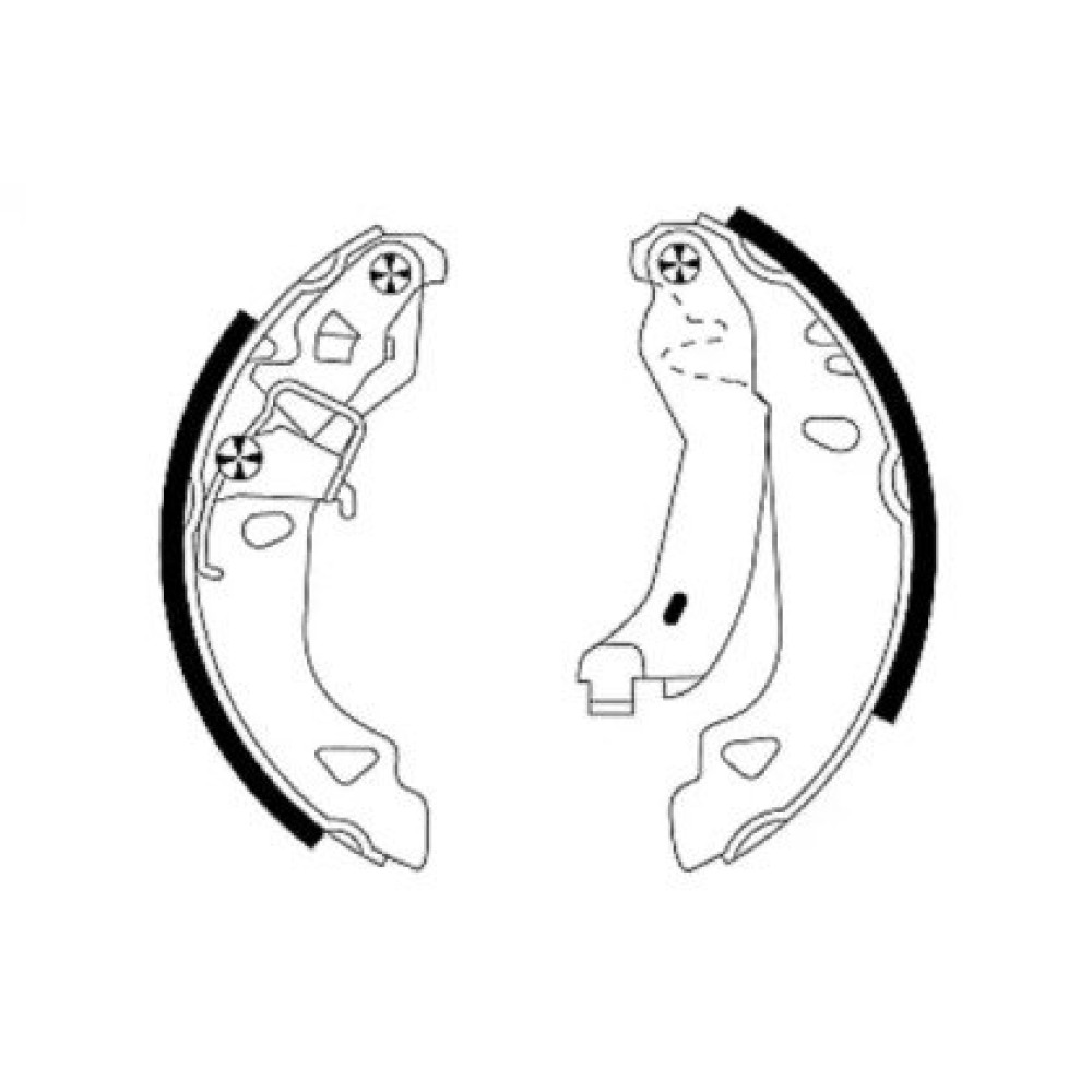 Тормозные колодки барабанные Pagid h8805
