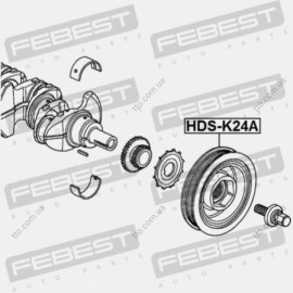 Шків колінвалу Febest hdsk24a