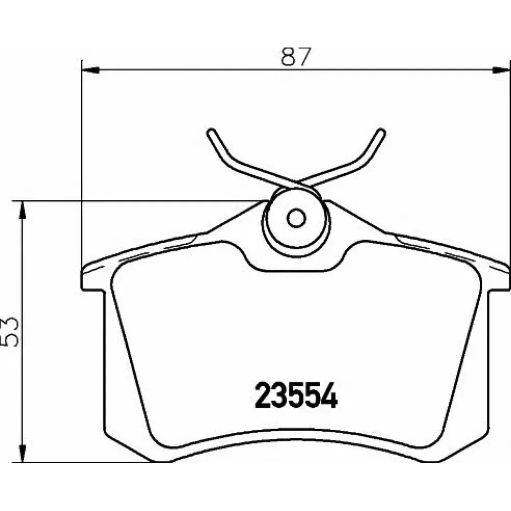 Колодки тормозные дисковые, задняя ось HELLA 8db355018111