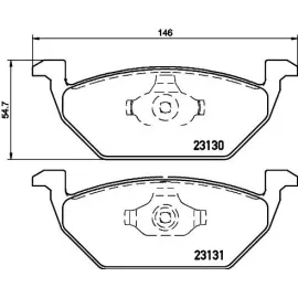 Гальмівні колодки передні HELLA PAGID 8db355008591