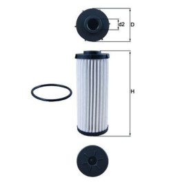 Фильтр АКПП MAHLE hx139d