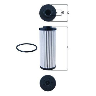 Фильтр АКПП MAHLE hx139d