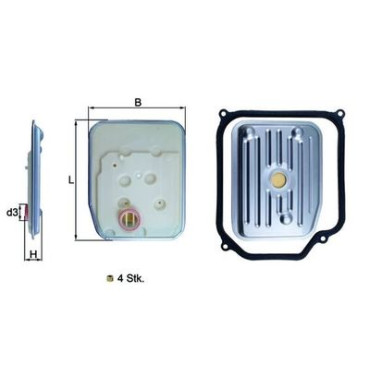 Фильтр АКПП MAHLE hx147kit1
