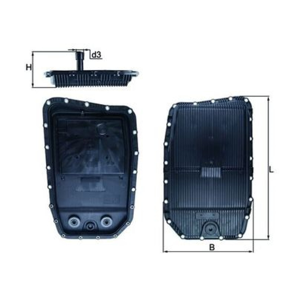 Фільтр АКПП / 5 / 7 / з піддоном MAHLE hx152