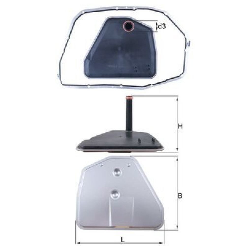 Фільтр АКПП MAHLE hx164d1