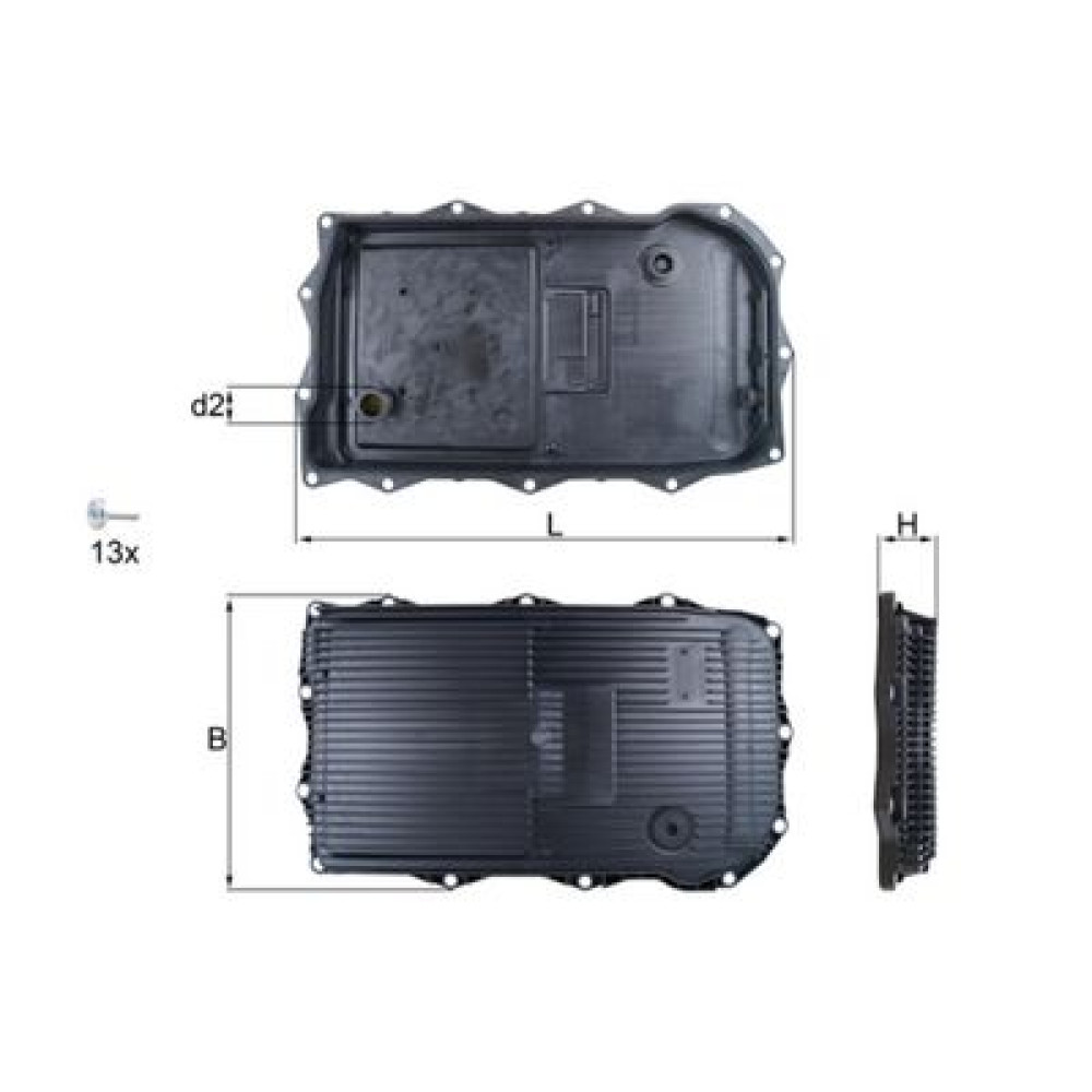 Фільтр АКПП MAHLE hx184kit