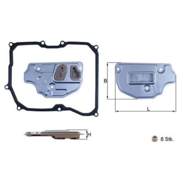 Фільтр АКПП з прокладкою MAHLE hx256d