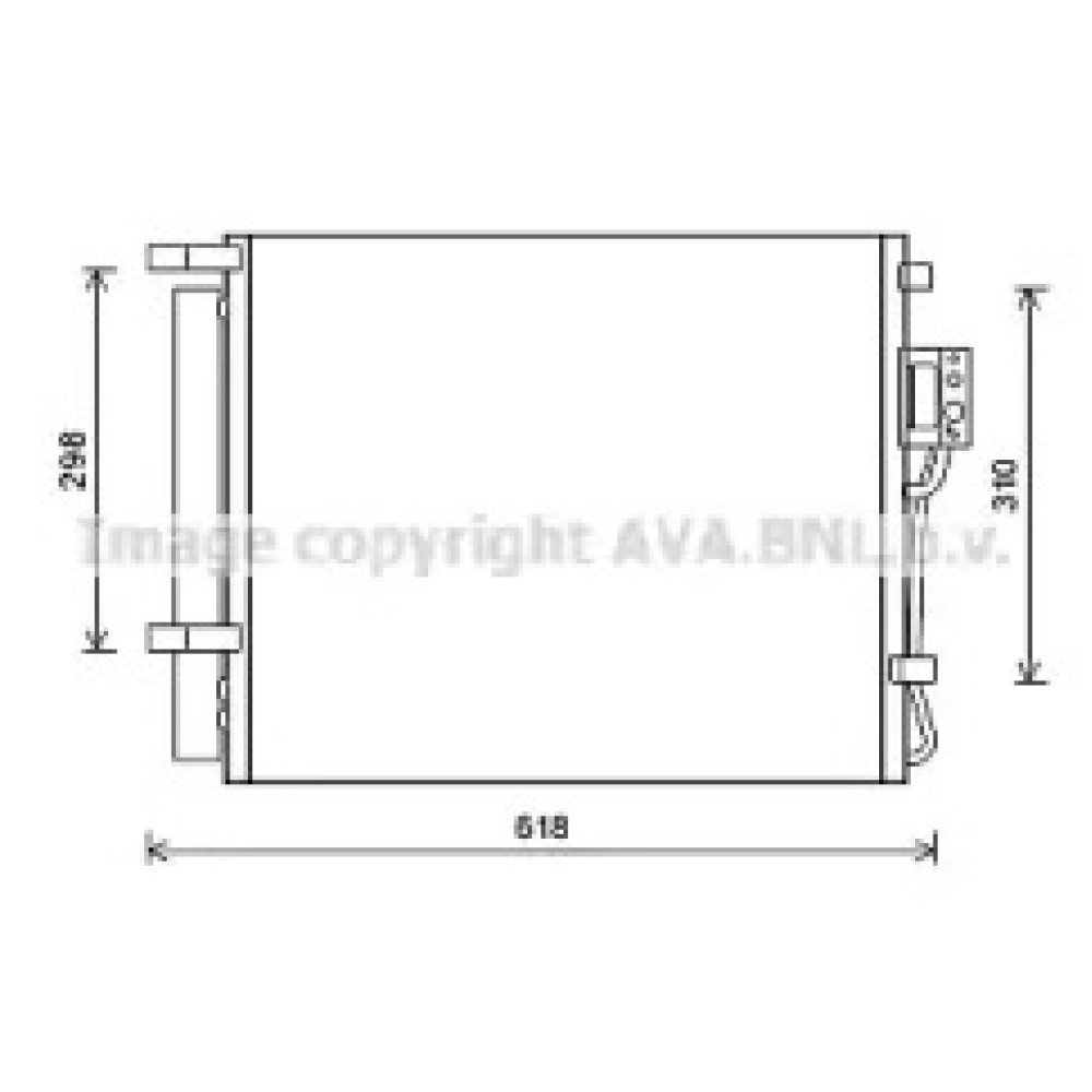 Радіатор кодиціонера AVA hy5310d