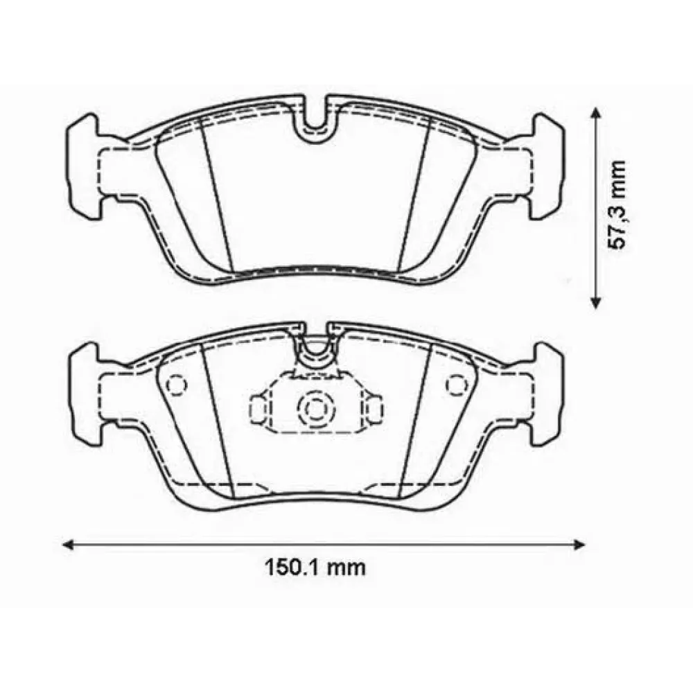 Тормозные колодки передние JURID 571959j