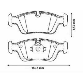 Тормозные колодки передние JURID 571959j