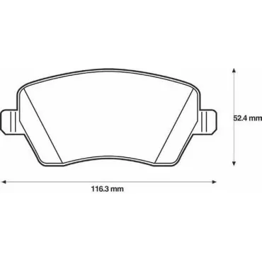 Тормозные колодки передние JURID 573125j