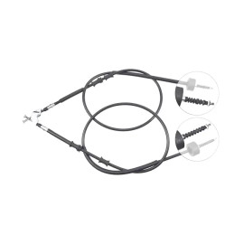 Трос ручного гальма зад. Astra G 98- (диск) (1593/1400x2) (Bosch) ABS k12046