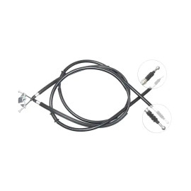Трос ручного гальма зад. Astra H 04- (диск) (1647/1462+1665/1478) ABS k12805