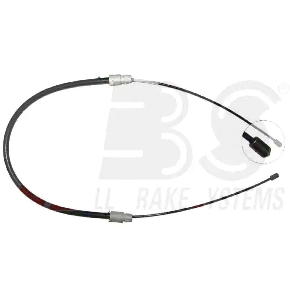 Трос ручного гальма зад. A-Series (W168) після 10.99 Л. (503/1056) ABS k19616