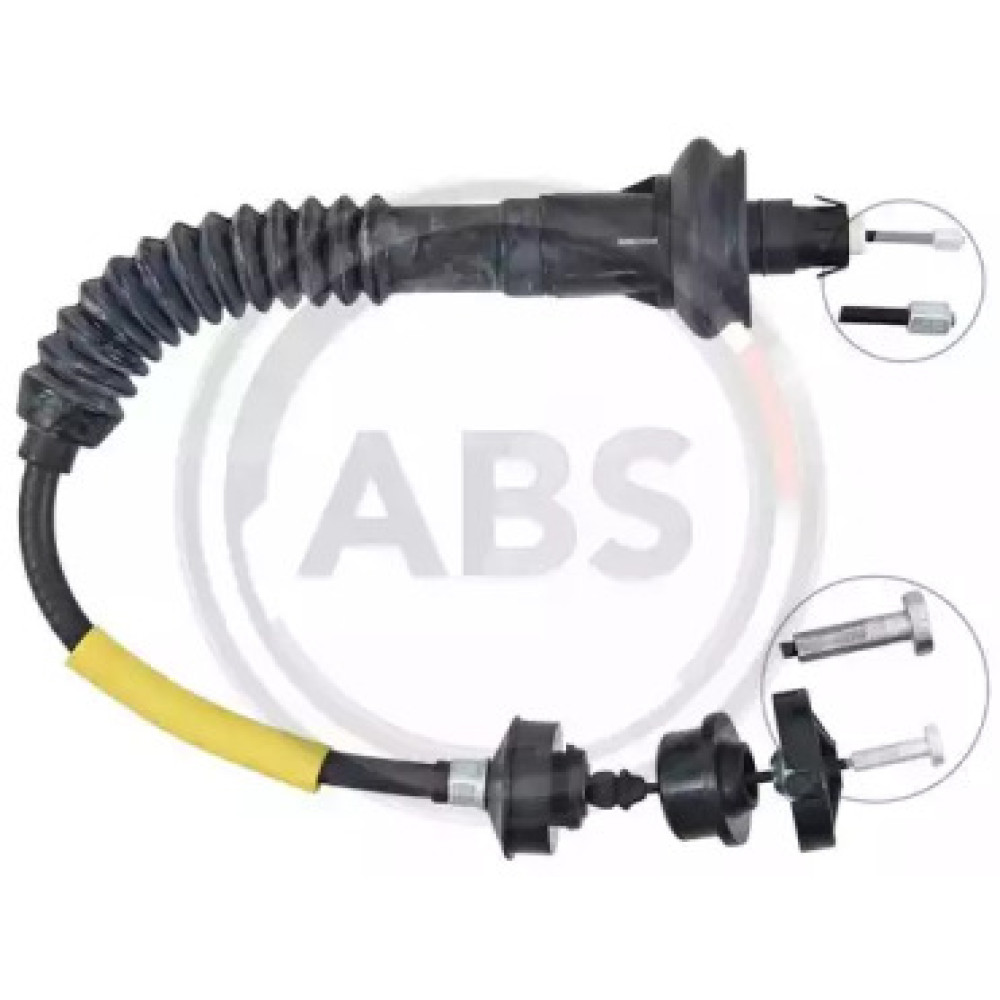 Трос зчеплення Peugeot 206 1.1-1.6i 00- ch 9683> (580/391) (авторег.) ABS k27490