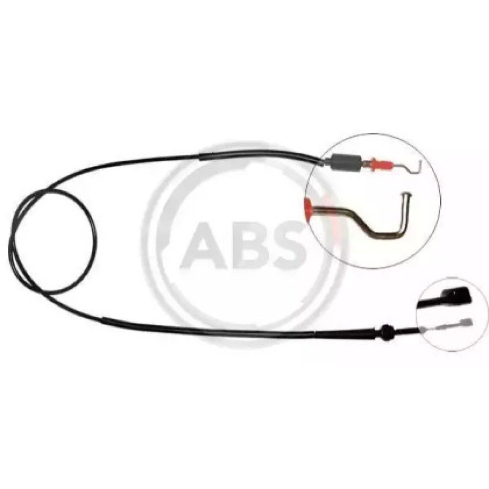 Трос газу T4 1.9/2.4D (1705мм) 90> ABS k35320