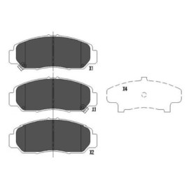 KAVO PARTS kbp2037 Гальмівні колодки передні KAVO PARTS kbp2037
