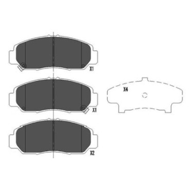 Гальмівні колодки передні KAVO PARTS kbp2037