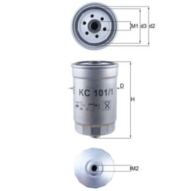 Фильтр топливный MAHLE kc101/1