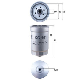 Фільтр палива MAHLE ORIGINAL kc101