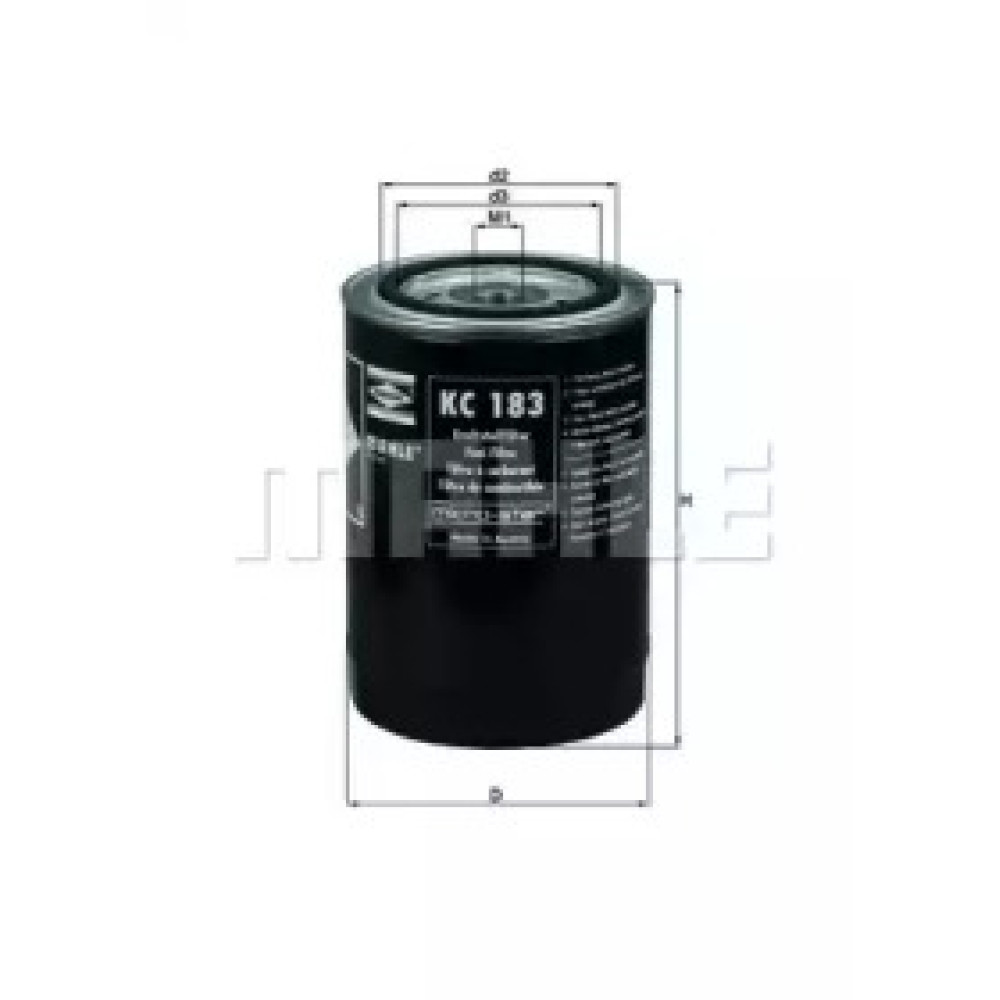 Фільтр паливний MAHLE ORIGINAL kc183