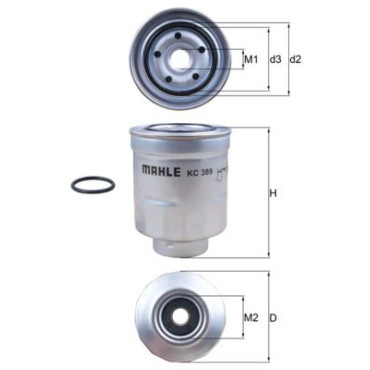 Фильтр топливный MAHLE kc389d