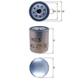 MAHLE kc5 Фільтр паливний MAHLE kc5