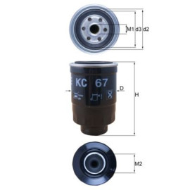 Фільтр паливний MAHLE / KNECHT kc67