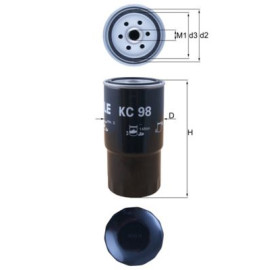 Фільтр паливний MAHLE / KNECHT kc98
