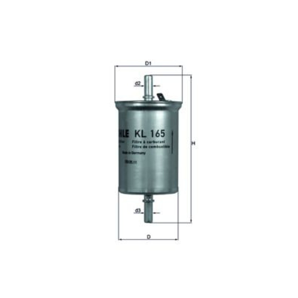 Фільтр паливний MAHLE kl165