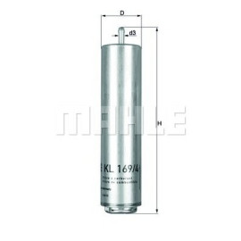 Фільтр палива MAHLE ORIGINAL kl169/4d