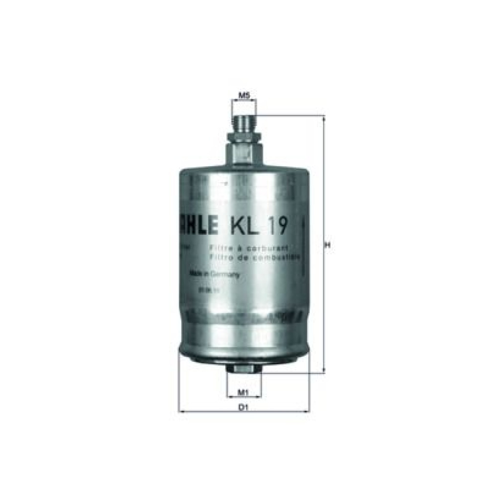 Фильтр топливный MAHLE kl19