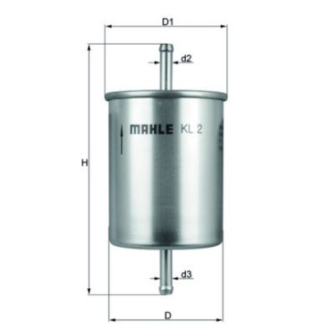Фільтр паливний MAHLE / KNECHT kl2