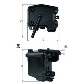 Фільтр палива MAHLE ORIGINAL kl431d