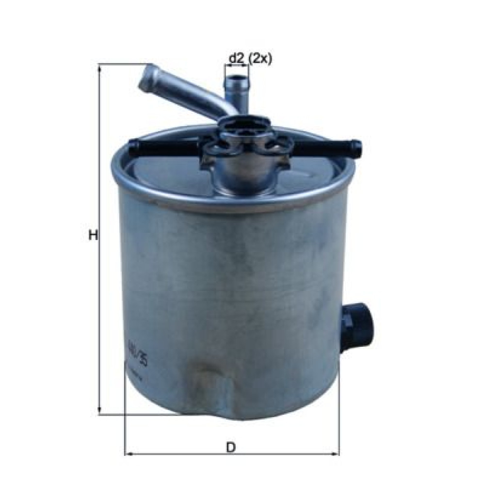Фільтр паливний MAHLE kl440/35