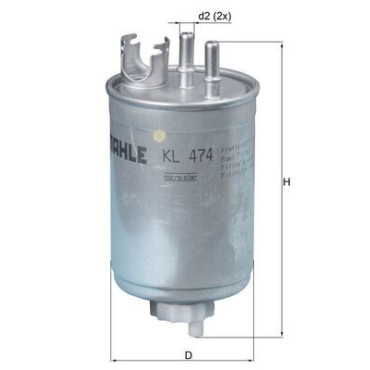 Фільтр паливний MAHLE kl474