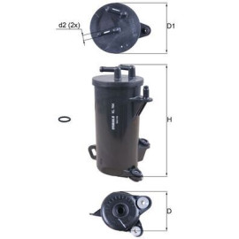 Фільтр палива MAHLE kl764d