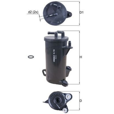 Фільтр палива MAHLE kl764d